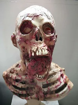 Latekso Zombie Helovinas Kaukės Lydymosi Siaubo Kostiumas Miręs Baisu Galvos Kaukės Kruvinas