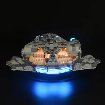 LED Šviesos komplektas Suderinama 75257 Tūkstantmečio Statyba Blokai Apšvietimas Nustatyti Falcon (modelis nepridedami)