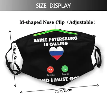 Mano Sankt Peterburgas (Rusija Skalbti Spausdinti Burnos, Veido Kaukė Vėjo apsauga nuo dulkių Filtrai Lankelį, apsauginis Dangtis Respiratorius