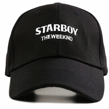 Medvilnės The Weeknd Starboy Skrybėlės ir Stargirl Skrybėlės XO Tėtis Skrybėlę kepuraičių Snapback Hip-Hop Kepurės Vyrams ir Moterims Vasaros