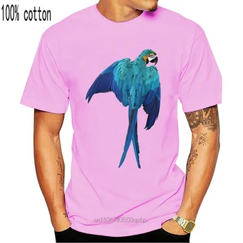 Midnite star Pasakų Kietas Macaw Papūga 3D Spausdinimo Vyrų, Juoda T-shirt, Mados, Gyvūnų, Paukščių Dizainas Unikalus Gatvės Dėvėti Medvilnės Viršuje Tees
