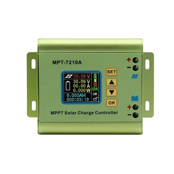 MPT-7210A Spalvotas LCD Ekranas MPPT Saulės baterijų Įkrovimo Valdiklis 24/36/48/60/72V Padidinti Saulės Baterijų Valdikliai