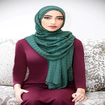 Musulmonų Galvos Skara Mados Moterų Viskozė Hijab vientisos Spalvos Pledas, Kaklaskares ir Antklodės hijab femme musulman turbaną kopftuch 90*180cm