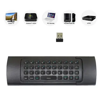 MX3 2.4 G Wireless Keyboard Controller Nuotolinio Valdymo Oro Pelės Smart Android 7.1 TV Box x96 mini s905w tx3 tvbox