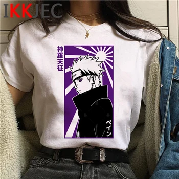 Naruto akatsuki itachi kakashi t-shirt moterims, harajuku kawaii tumblr pora drabužius, drabužius, plius dydis