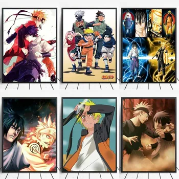 Naruto Plakatas Klasikinis Anime Drobės Tapybos Plakatai Ir Spausdina Sienos Nuotraukas Kambarį Animacinių Filmų Apdailos Namų Dekoro