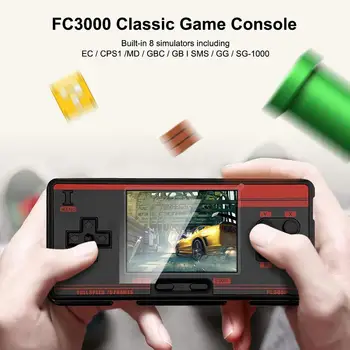 Naujas FC3000 Nešiojamą Žaidimas 2GB Klasikinis Konsolės Žaidimas Grotuvas su Spalvų Ekrano Built-in 8 treniruokliai Vaikams, Suaugusiems Dropshipping