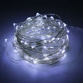 Nauji Metai LED Pasakų String Žibintai atsparus Vandeniui 8 Režimai 33ft 10M 100 LED Dekoratyvinis Apšvietimas su Nuotolinio Valdymo Lauko Kalėdų