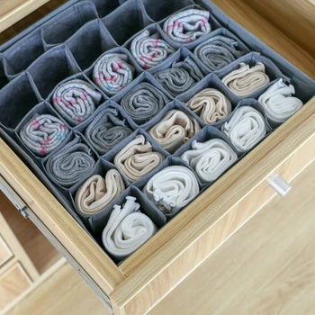 Neaustinis talpinimo saugoti kojines, apatiniai, liemenėlė, susieti atskirą stalčių spinta saugojimo krepšys 30 tinklelis nuimamas organizatorius-66827
