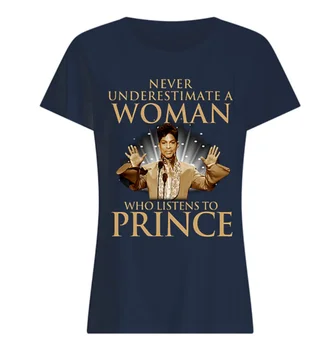 Nenuvertinkite Moteris, Kurie Klauso Princas Rogers Nelsonas moteriški Marškinėliai