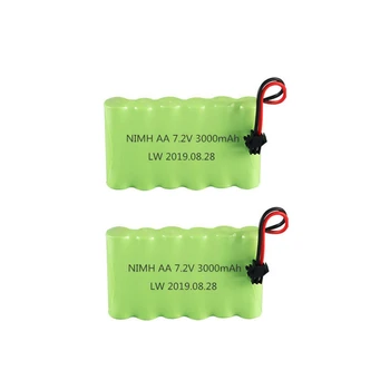 Ni-MH 7.2 v 3000mah Baterija + USB Įkroviklis Rc žaislai Automobilio Baką Traukinio Robotas Valtys Ginklai AA 7.2 v NiMH Baterija