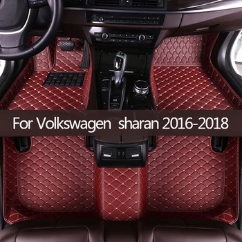Oda Automobilių kilimėliai Volkswagen sharan 2016 2017 2018 Custom auto pėdų Pagalvėlės automobilių kilimų dangtis