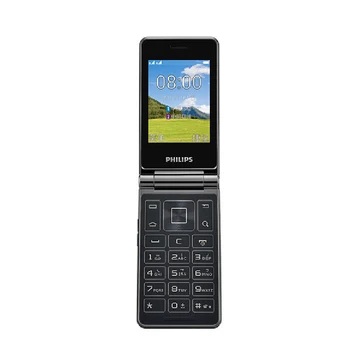 Originalios Philips E212A MTK 2.8 colių 1800mAh baterija viena kamera, FM Radijas parama atminties kortelės Dual SIM 2G apversti klaviatūra telefono