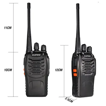 Originalus Baofeng BF-888S Du Būdu Radijo 6km Walkie Talkie Communicator 