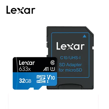 Originalus Lexar micro sd kortelė 32GB 64GB 128GB 256 GB 512 GB atminties kortelė class10 u1 u3 tf flash kortelės įtraukti adapteris