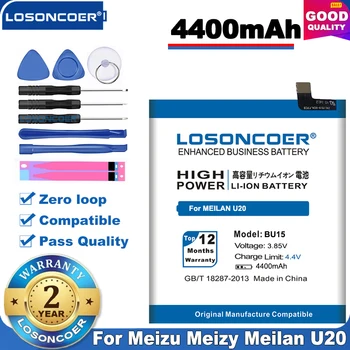 Originalus LOSONCOER 4600mAh BU15 Už Meizu Meizy Meilan U20 Pakeitimo Li-ion Telefono Baterija Nemokamus įrankius+Lipdukas