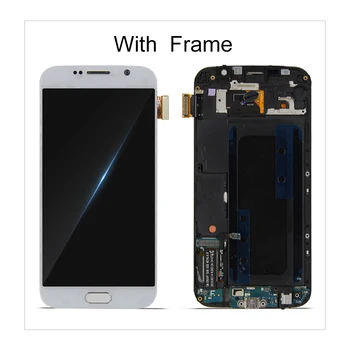 Originalus Samsung Galaxy S6 LCD G920 G920F G920I G920P G920V G920A LCD Ekranas Jutiklinis Ekranas skaitmeninis keitiklis atsarginės Dalys