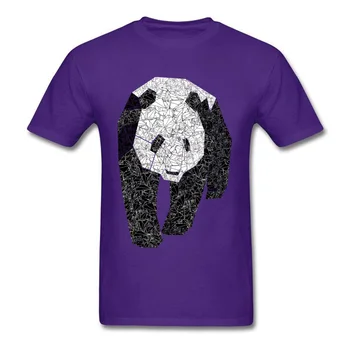 Panda Origami Marškinėliai vyriški Viršūnes Funky Marškinėliai trumpomis Rankovėmis Asmeninį Medvilnės, O Kaklo ir Madingi Megztiniai Vasaros