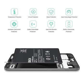 PINZHENG 3100mAh BM34 Baterija Xiaomi Mi Pastaba Pro 4GB RAM Aukštos Kokybės Realias galimybes Mobiliųjų Telefonų Pakeitimo Bateria