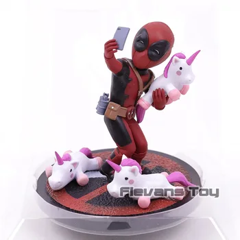 Q Pav Stebuklas Deadpool # Unicornselfie PVC Pav Kolekcines Modelis Žaislas, Automobilių Apdailos