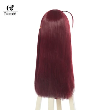 ROLECOS Zombieland Saga Cosplay Plaukų Sakura Minamoto Cosplay Apdangalai, 65cm Raudonas Sintetinių Plaukų Moterų Ilgi Plaukai