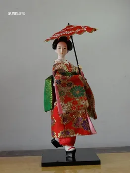 Rytų Azijos stiliaus Japonijos šilko baldai Kimono Kabuki Geiša lėlės rankdarbių papuošalai Japonijos humanoidų skaičiai Namų dekoro