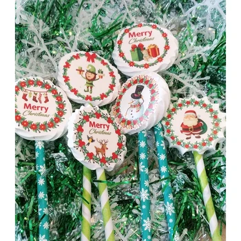 Santa Claus Bell Kojinės Vaizdo Cukraus Antspaudas Šokolado Perdavimo Lapo Kalėdų Vakarėlį Pyragas Apdaila Įrankiai,Virtuvės Kepimo Įrankiai