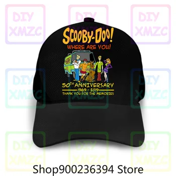 Scooby Doo Beisbolo kepuraitę Skrybėlės, Kur Yra Jums, 50-mečio proga Animacinių filmų Juoda