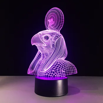 Senovės Egiptas Anubis 3D LED Lempos Naktį Šviesos Iliuzija 7 Spalvų Pasikeitė Kalėdos Žaislą Dovanų USB Šviesos Draugais, Dovana, Namų Dekoro Lašas Laivas