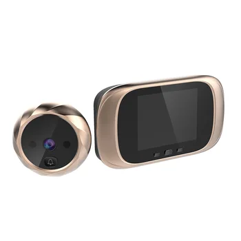 Skaitmeninis LCD 2.8 colių Vaizdo Doorbell Akutė Viewer Durys Akių Stebėjimo Kamera 90 Laipsnių Doorbell
