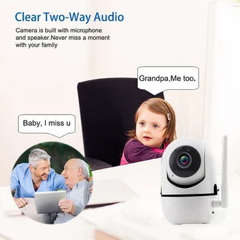 Smar 1080P H. 265 Home Security, IP Kamera, Dviejų krypčių Garso Belaidė Mini Kamera, Naktinio Matymo VAIZDO Kamera, WiFi Kūdikio stebėjimo
