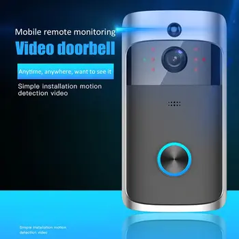 Smart Mobilusis Telefonas Durų Bell Kamera, WiFi Smart Video Domofonas Žiedas Doorbell Judesio Aptikimo Vaizdo Telefono Vaizdo Kamera