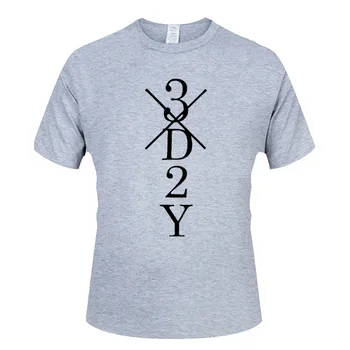 Spausdinti 3D2Y Naujas mados vyriški marškinėliai medvilnės O-apykaklės vyriški trumparankoviai vyriški T-shirt didmeninės