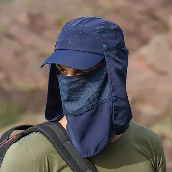 Sunhat Vyrų Kibirą Skydelis Skrybėlę su Kaklo Atvartu Lauko UV Apsauga Didelio Masto Kraštų Pėsčiųjų Žvejybos Akių Orui Bžūp