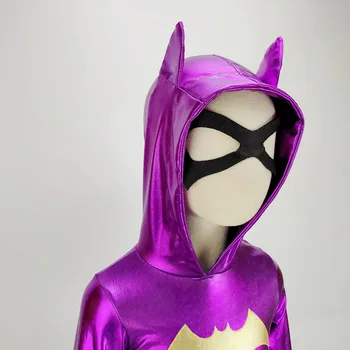 Superherojų Merginų Hoodie Suknelė - Batgirl Kostiumas Vaikams TuTu Suknelė Helovinas Kostiumas (3-9Years) Šalis Suknelė