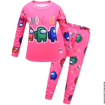 Tarp mūsų žaidimai Unisex Pižama Vaikų Pižama Pižama Vaikams tiktų berniukų Pižama Namų Drabužių gryna spalva Kūdikių drabužiai Sleepwear