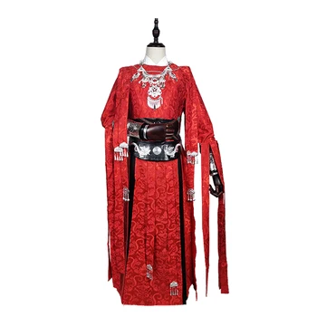 Tian Guan Ci Fu Beviltiška dvasios karalius Hua cheng Cosplay Juoda Ilgai Cosplay Costmes su apsiaustu all set