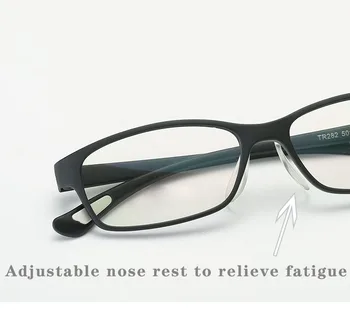 TR90 Ultralight Glasse Rėmo Opticas Akiniai Reguliuojamas nosies pagalvėlės