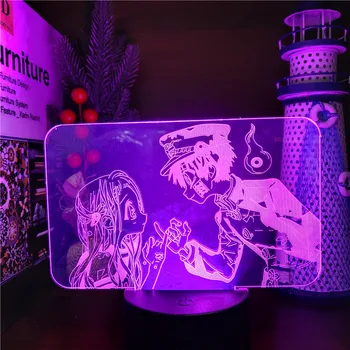 Tualeto-Privalo 3D Lempos Hanako Kun LED Nakties Šviesos Apdailos Anime Lampara Kūdikių Lempos Miegamojo Puošimas Lempos Kūrybos Animaciją, Žibintai