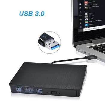 USB 3.0 DVD RW įrašymo įrenginys Išorinis CD/-ROM Optinis įrenginys CD Rašytojas Reader, Diktofonas Nešiojamas Kompiuteris 