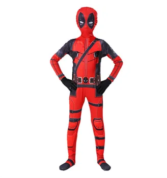 Vaikai Cosplay Deadpool Kostiumas Vaikams Deadpool Supermeno Kostiumas Kaukė, Kostiumas Derinys Bodysuit Helovinas Kostiumas Šalis Berniukas Mergaitė
