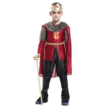 Vaikai Vaikų Viduramžių Vidurio Amžiaus Royal Kovotojas Riteris Kostiumas Garbingą Princas, Karalius, Kostiumai Karnavaliniai Puras Helovyno Cosplay