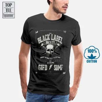 Vasaros Atsitiktinis Žmogus Marškinėliai Geros Kokybės Black Label Society Vyrų Kūjo Gifd Tee Marškinėliai Black