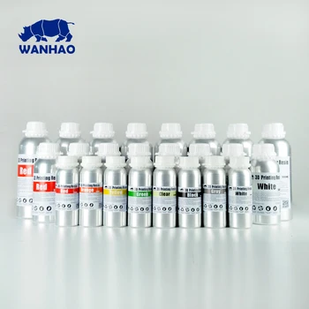 Wanhao 405nm Standartas Dervos 1000ml/Bottle Už DLP LCD 3D Spausdintuvas Naujų Aliuminio Pakuotėje 8 Spalvos pasirinkimo Aukštos Kokybės