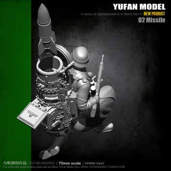 YUFAN Modelis 75mm Raketų Dervos Kareivis savarankiškai surinkti YFWW-1847