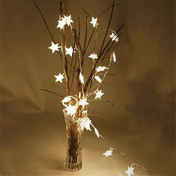 Žvaigždės blyksnis Pasakų Žibintai su Nuotoliniu valdymu,baterijomis, Styginių Pasakų naujovė žibintai LED star Gėlių Kalėdinis Namų dekoras