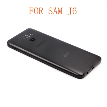 10VNT NEMOKAMAS PRISTATYMAS J6 Baterijos Dangtelis Skirtas Samsung Galaxy J6 B Durys, Galinis Korpusas Atveju Su Vidurio Rėmelį