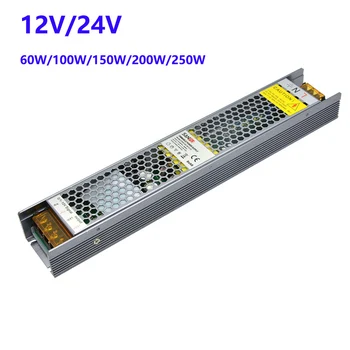 12/24V 60W-250W Pritemdomi Maitinimo šaltinis DC Nuolatinės Įtampos LED Driver 0-10V Traic SCR 220V-12V/24V Transformatorius CRS