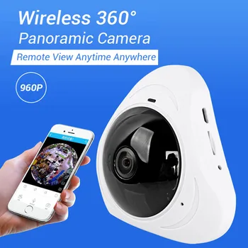 1280*960 HD 360 Laipsnių Fisheye Panoraminis Fotoaparatas HD Wireless (VR) Panorama HD IP vaizdo kamera P2P Patalpų Kameros Apsaugos Kameros WiFi