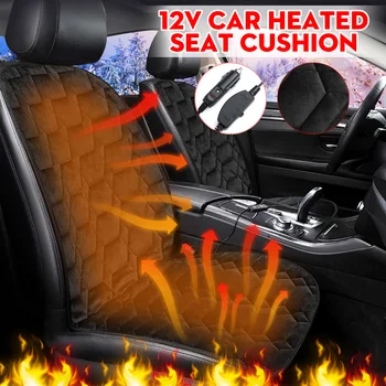 12V 3Color Prabangus Automobilis, Šildomos Sėdynės Pagalvėlė Apima Sėdynės Šiltesnis Žiemą Buitinių Padengti Elektrinio Šildymo Kilimėlis universalus šildymo Šildytuvas